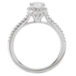 Sterling Silver Halo CZ Ring