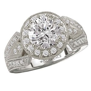 Sterling Silver Round Halo CZ Ring