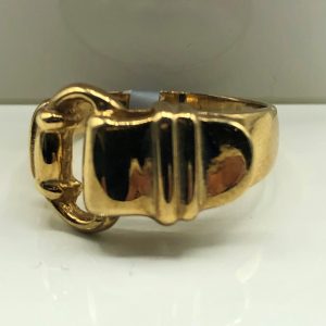10K Yellow Buckle Ring