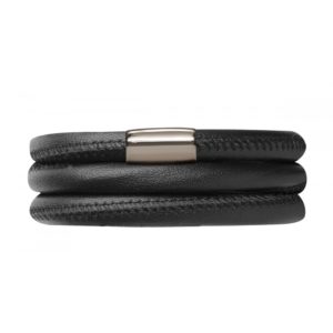 Endless Jewelry – Black Leather / Triple Bracelet – 57cm