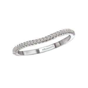 Sterling Silver Curved Wedding Band