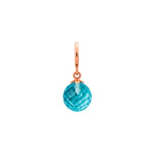 Endless Jewelry Sky Blue Love Drop Rose Gold Plated Dangle Charm